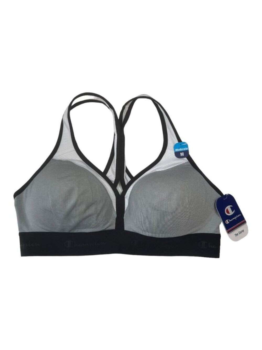 Champion Women's The Curvy Sports Bra Pullover Medium Support Size M -Racerback